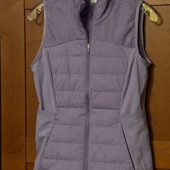 Lululemon Down For It All Vest Sz 6 LISM Lilac Full Zip 2 Zipped Pockets - Picture 6 of 10